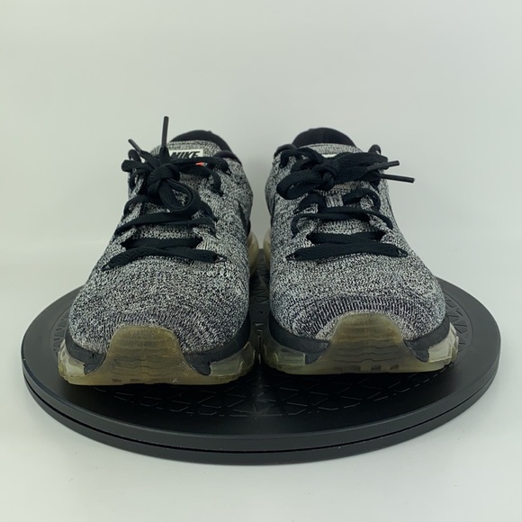 Nike Flyknit Air Max ‘Oreo’ Athletic Running Shoes 620469-105 Men’s Size 8.5 - Picture 2 of 13